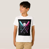 Drip Baseball Bat Magic - Neon Splash Home Bord T-shirt (Voorkant volledig)