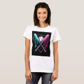 Drip Baseball Bat Magic - Neon Splash Home Bord T-shirt (Voorkant volledig)