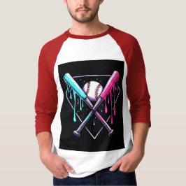 Drip Baseball Bat Magic - Neon Splash Home Bord T-shirt