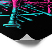 Drip Boys Baseball en Bat Poster (Hoek)