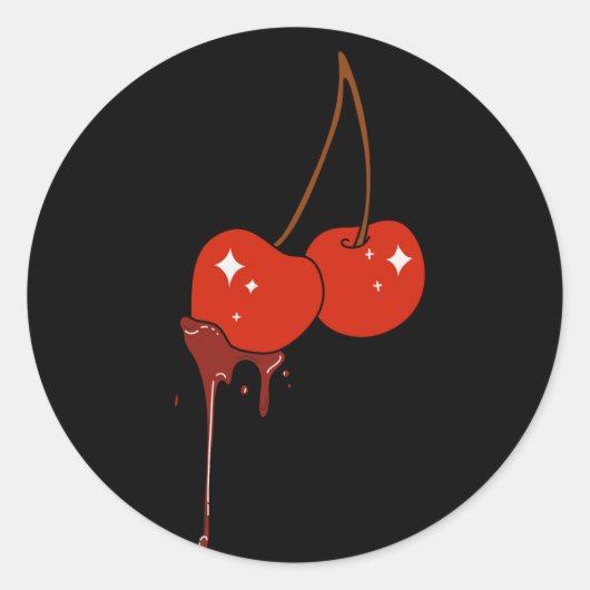 Drip Cherry Sticker (Voorkant)