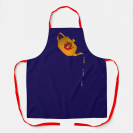Drip Drip Dubbele Theepot Dk Blauw Schort