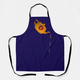 Drip Drip Dubbele Theepot Dr Blue Chef Server Schort