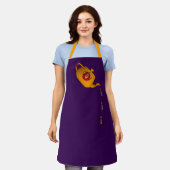 Drip Drip Dubbele Theepot Paarse Chef Cateraar Schort (Gedragen)