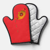Drip Drip Dubbele Theepot Rood Kok Baker Ovenwant (Voorkant / Achterkant)