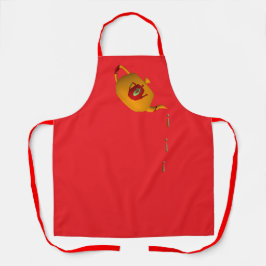 Drip Drip Dubbele Theepot Rood Schort