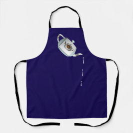 Drip Drip Theepot Donkerblauw Schort