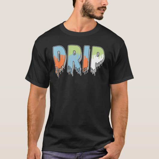 Drip Dripping Low Blue Stitch 1s Matching T-shirt (Voorkant)