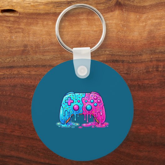 Drip Gamer Controller Boys Video Game Retro Gaming Sleutelhanger (Voorkant)