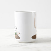 Drip Guy Splashing in Coffee Puddle Koffiemok (Center)