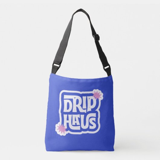 Drip Haus – Retro Speels Logo Crossbody Tas (Voorkant)