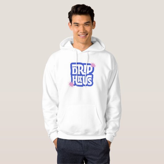 Drip Haus – Retro Speels Logo Hoodie (Voorkant volledig)