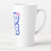 Drip Haus – Retro Speels Logo Latte Mok (Rechts)