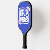Drip Haus – Retro Speels Logo Pickleball Paddle (Links)