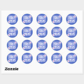 Drip Haus – Retro Speels Logo Ronde Sticker (Vel)