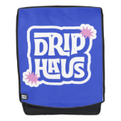 Drip Haus – Retro Speels Logo Rugtassen (Voorkant)
