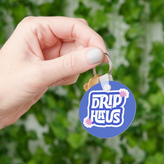 Drip Haus – Retro Speels Logo Sleutelhanger (Hand)