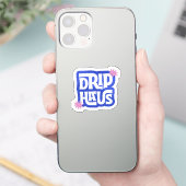 Drip Haus – Retro Speels Logo Sticker (Telefoon)