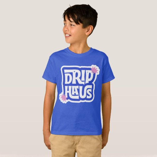Drip Haus – Retro Speels Logo T-shirt (Voorkant volledig)