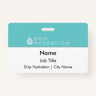Drip Hydration ID Badge