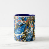 Drip Mok twee toonkoffie Abstract (Center)