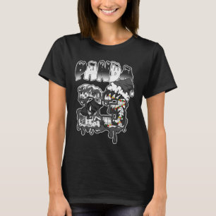 Drip Number 23 Noel Low Panda Black White Matching T-shirt