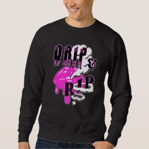 Drip & rip Vaping Lips & Vapor Rings voor nicotine Trui