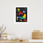 Drip schilderen poster (Keuken)