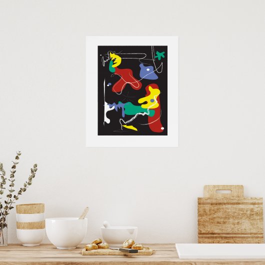 Drip schilderen poster (Keuken)