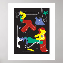 Drip schilderen poster