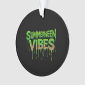 Drip Summerween Vibes Spooky Fun Classic Ornament (voorkant)