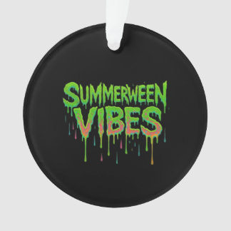 Drip Summerween Vibes Spooky Fun Classic Ornament