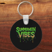 Drip Summerween Vibes Spooky Fun Classic Sleutelhanger (Voorkant)
