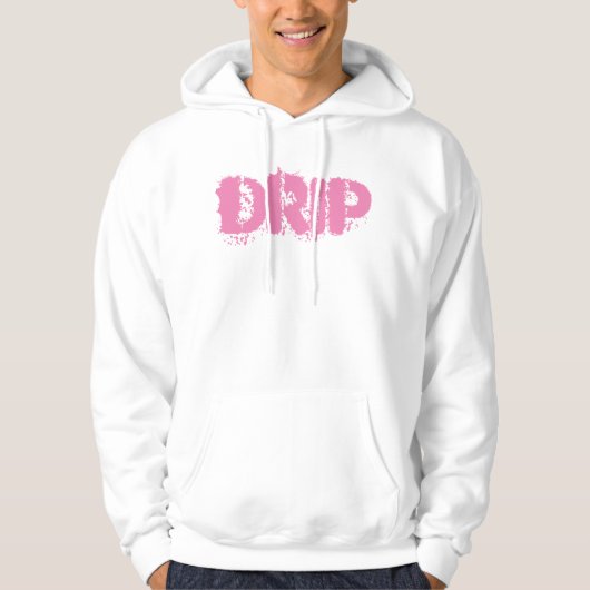 'DRIP' White Hoodie (Voorkant)