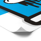 Drip World Blue Poster (Hoek)
