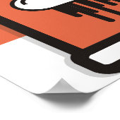 Drip World Oranje Poster (Hoek)