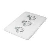 dripende badpen en inktillustratie badmat (Gekanteld)