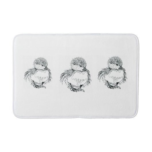 dripende badpen en inktillustratie badmat (Voorkant)