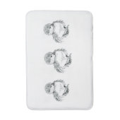 dripende badpen en inktillustratie badmat (Voorkant Verticaal)