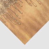 Driping in Gold Honey Glitter Sweet 16 Party Tissuepapier (Detail)