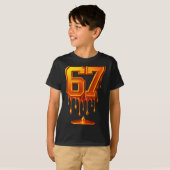 Dripng Gold 67 Meme Respect The Drip 67 Golden Aur T-shirt (Voorkant volledig)