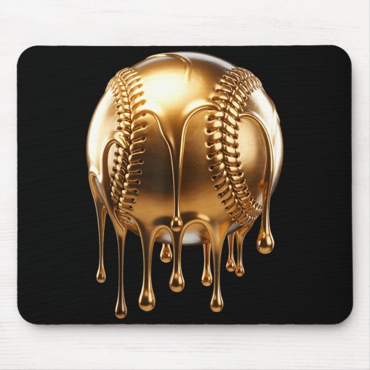 Dripng Gold Drip Baseball Game Day Player Coach Ba Muismat (Voorkant)
