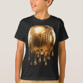 Dripng Gold Drip Baseball Game Day Player Coach Ba T-shirt (Voorkant)