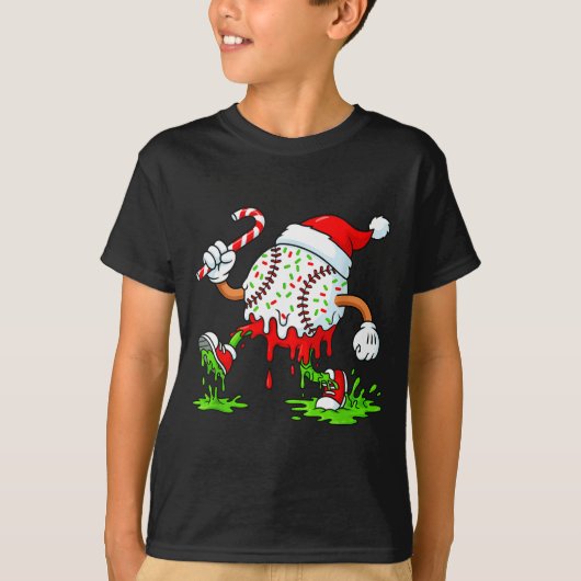 Dripng Ice Cream Baseball Santa Hat, Xmas Pajama K T-shirt (Voorkant)
