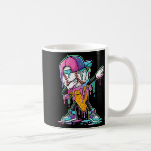 Drippende honkbal drip jongens ijs drip honkbal koffiemok