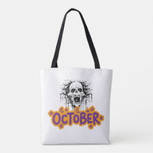 Drippende Schedel Oktober Halloween Boodschappenta