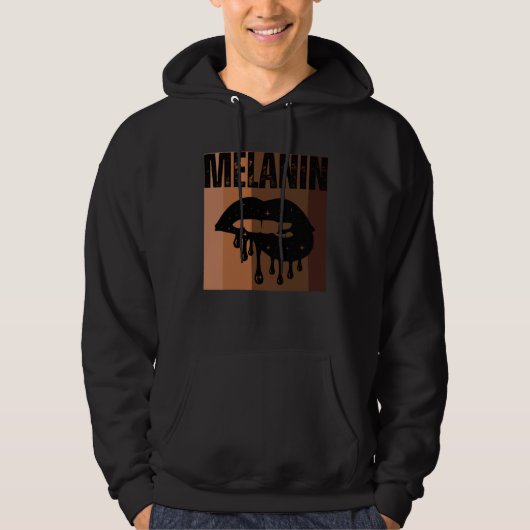 Drippin In Melanin Lips Hoodie (Voorkant)