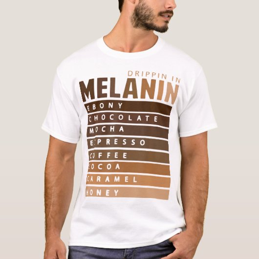 Drippin in Melanin T-shirt (Voorkant)