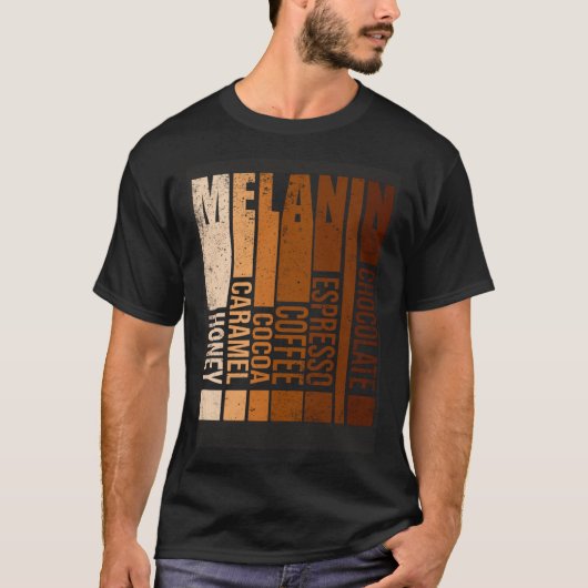 Drippin Melanin Black History Month Black Men Wome T-shirt (Voorkant)