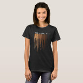 Drippin Melanin Black Pride Black History Funny T-shirt (Voorkant volledig)